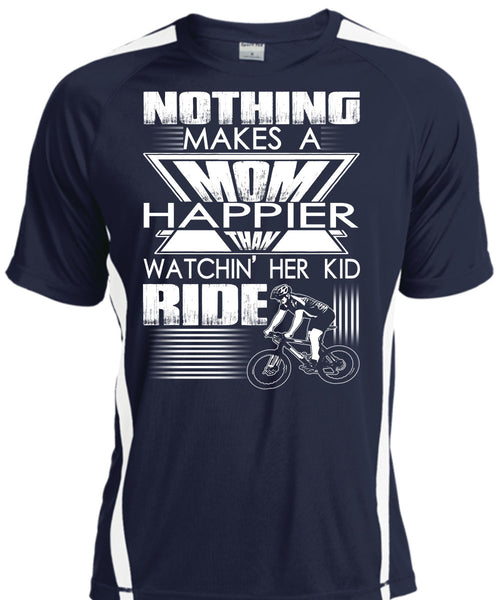 Nothing Makes A Mom T Shirt, Watching Her Kid Ride T Shirt, Cool Shirt