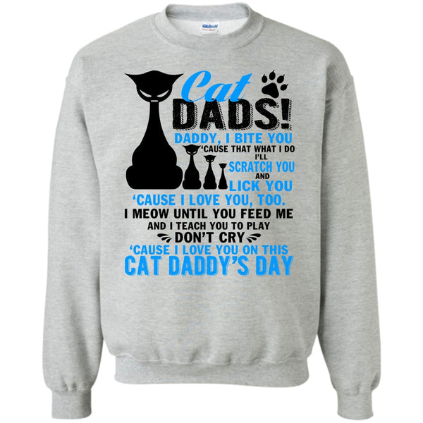 Cat Daddy's Day T Shirt, Cat Dads Sweatshirt