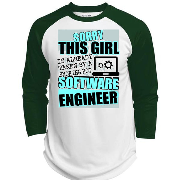 Smoking Hot Software Engineer T Shirt, I Love Engineer T Shirt, Awesome T-Shirts  (Polyester Game Baseball Jersey)