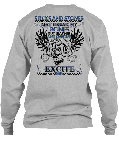 Sticks And Stones T Shirt, I Love Biker T Shirt
