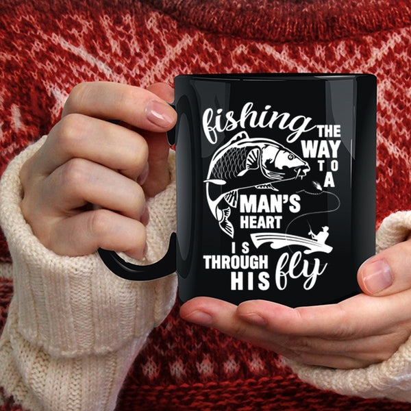 Fishing Coffee Mug, The Way To A Man's Heart Coffee Cup