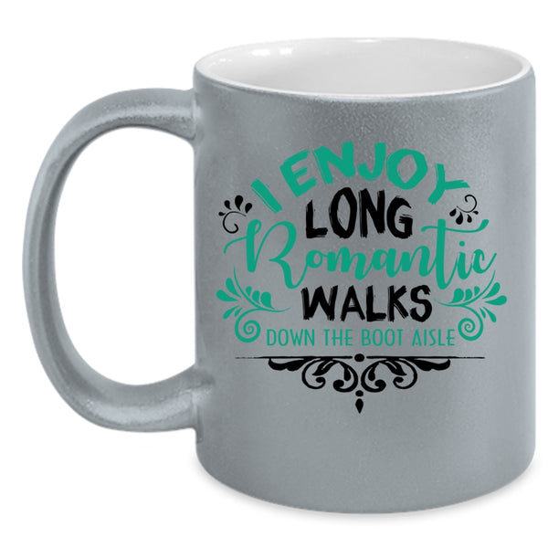 Cool Couple Coffee Mug, I Enjoy Long Romantic Accent Mug