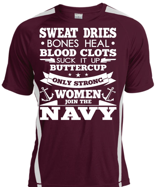 Women Join The Navy T Shirt, Sweat Dries T Shirt, Cool Shirt