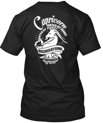 A black t-shirt with the shopify logo