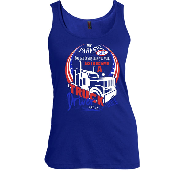 I Became A Truck Driver T Shirt, Gift For Son Tank Top