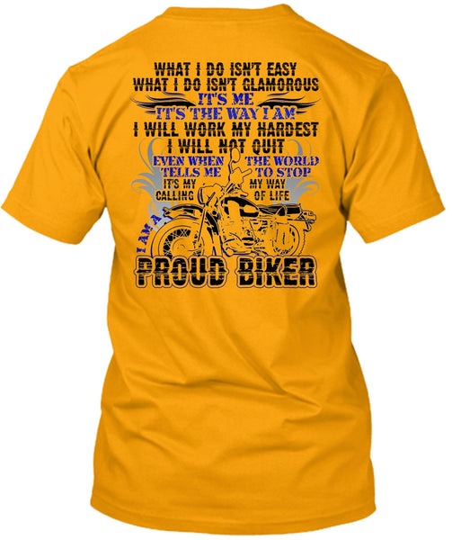 I Am A Proud Biker T Shirt, I Love Biker T Shirt