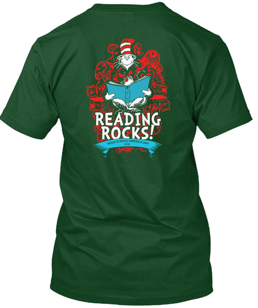 Dr. Seuss T Shirt, Reading Rocks T Shirt, The Cat in the Hat T Shirt, I Love Reading T Shirt