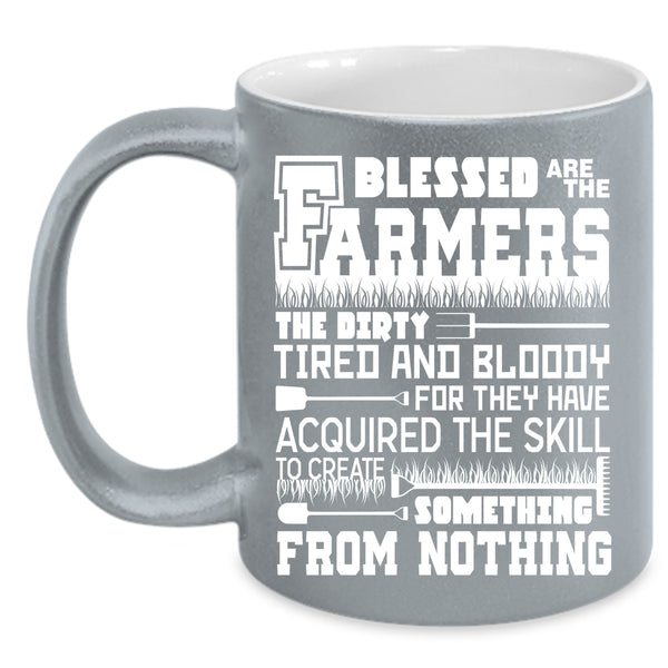Blessed Are The Farmers Coffee Mug, Awesome Farmer Coffee Cup