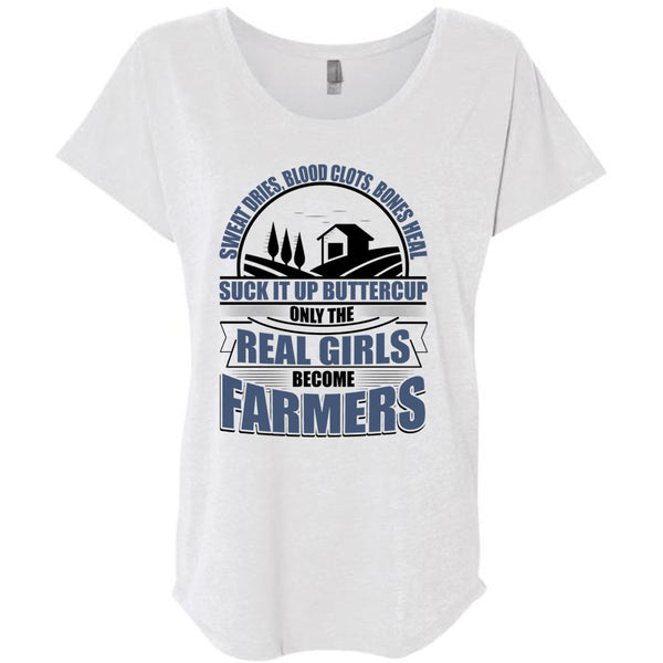 Real Girls Become Farmers T Shirt, I Love Farming T Shirt, Awesome T-Shirts