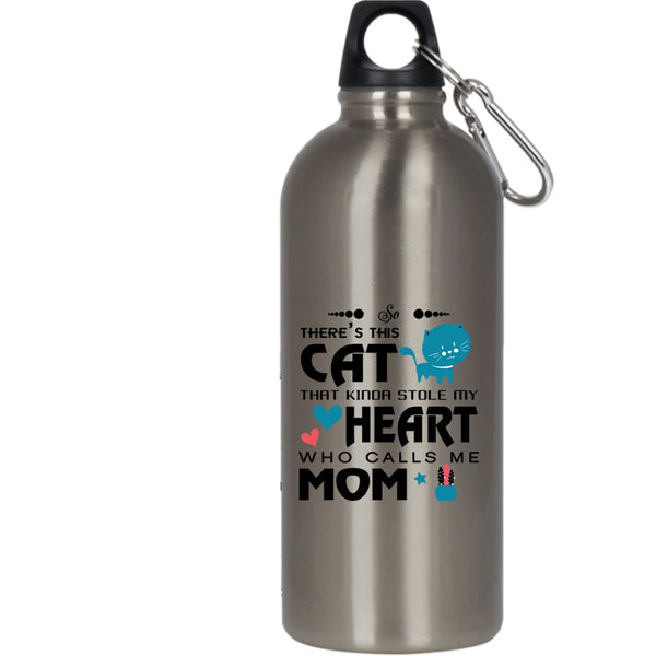 This Cat Kinda Stole My Heart 20 oz Stainless Steel Bottle,Call Me Mom Outdoor Sports Water Bottle