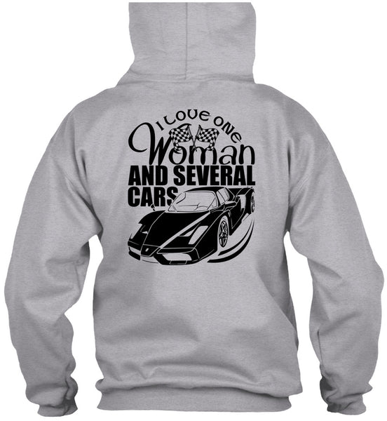 I Love One Woman And Several Cars T Shirt, I Love Car T Shirt