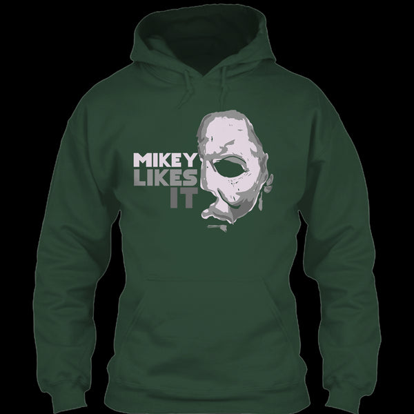 A black t-shirt with the shopify logo