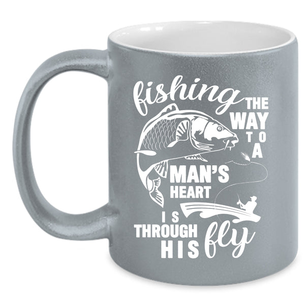 Fishing Coffee Mug, The Way To A Man's Heart Coffee Cup