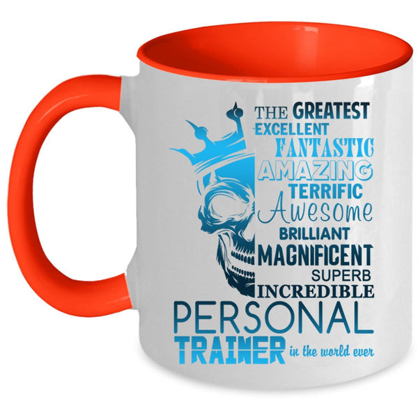 Cool Personal Trainer Coffee Mug, The Greatest Personal Trainer Accent Mug