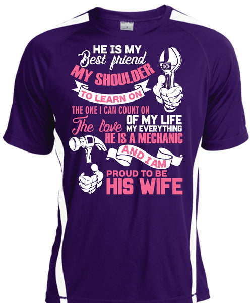 Proud To Be His Wife T Shirt, He Is My Best Friend T Shirt, Cool Shirt