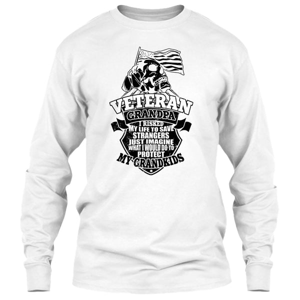 Veteran Grandpa T Shirt, To Protect My Grandkids T Shirt