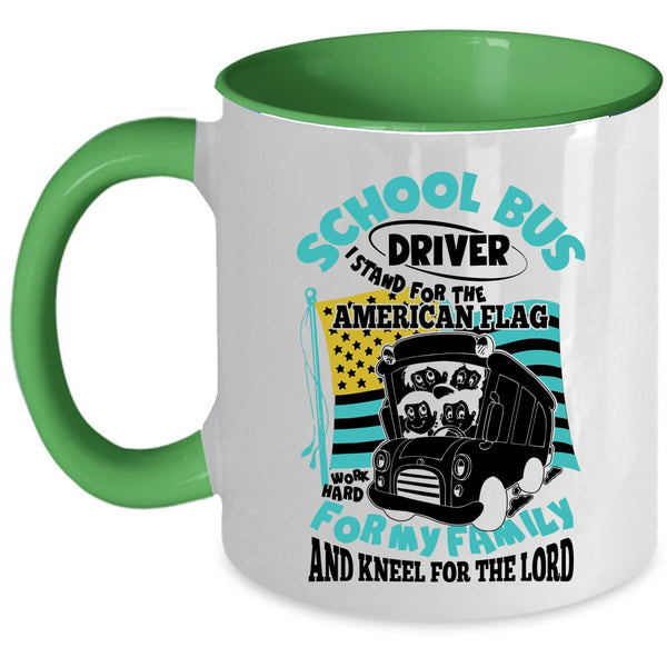 For My Family Coffee Mug, School Bus Driver Accent Mug