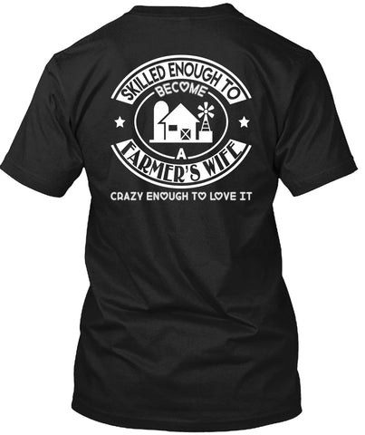 A black t-shirt with the shopify logo