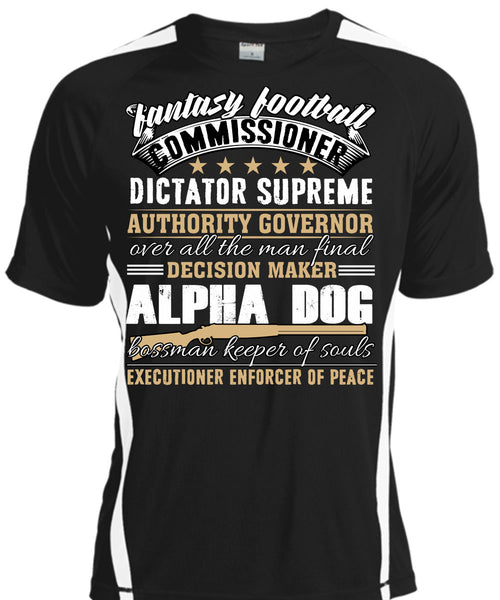 A black t-shirt with the shopify logo