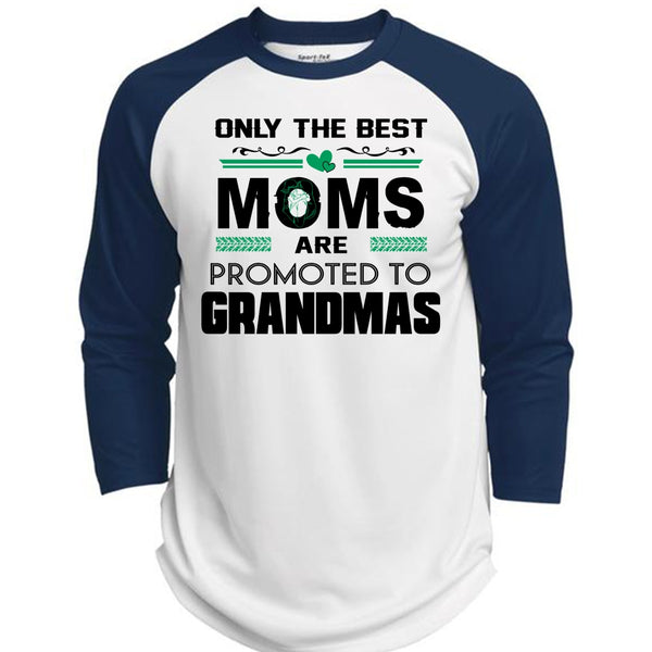 Only The Best Moms Are Promoted To Grandmas T Shirt, Mother's Day T Shirt  (Polyester Game Baseball Jersey)