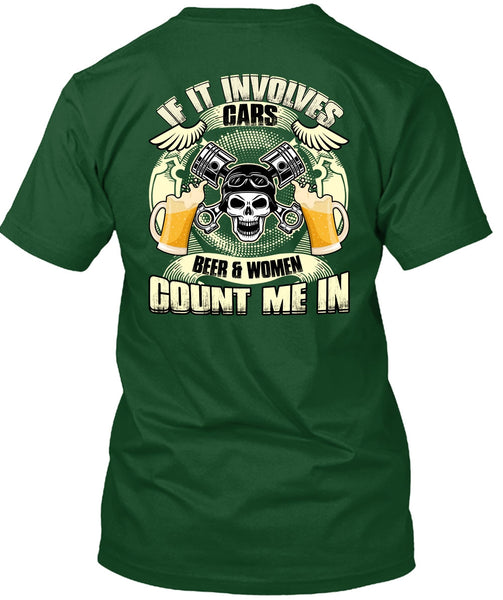 If It Involves Cars T Shirt, I Love Mechanic T Shirt