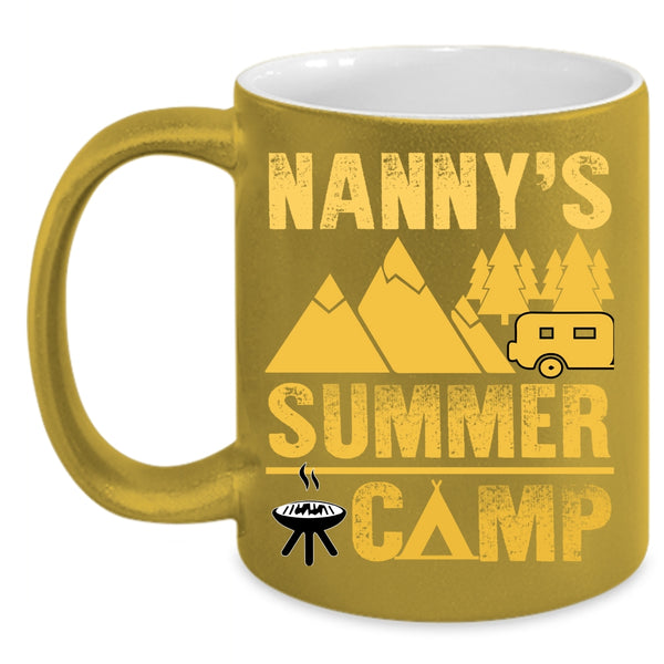 Nanny's Summer Camp Coffee Mug, Cool Gift For Camping Mom Coffee Cup