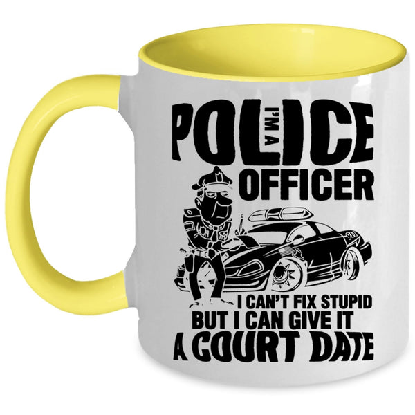 Awesome Police Officer Coffee Mug, I'm A Police Officer Accent Mug