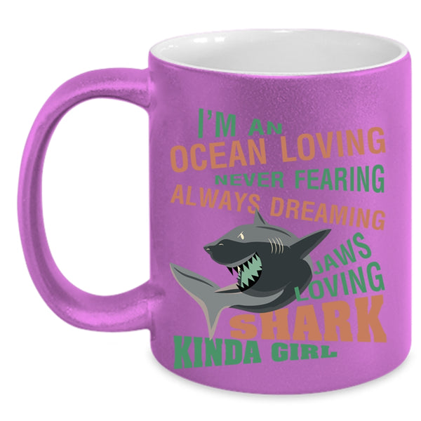 Loving Shark Kinda Coffee Mug, I'm An ocean Loving  Accent Mug