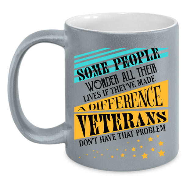 American Flag Coffee Mug, Awesome Veterans Accent Mug