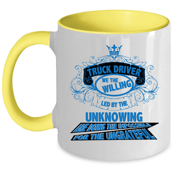 Cute Gift For Trucker Coffee Mug, Truck Driver Accent Mug