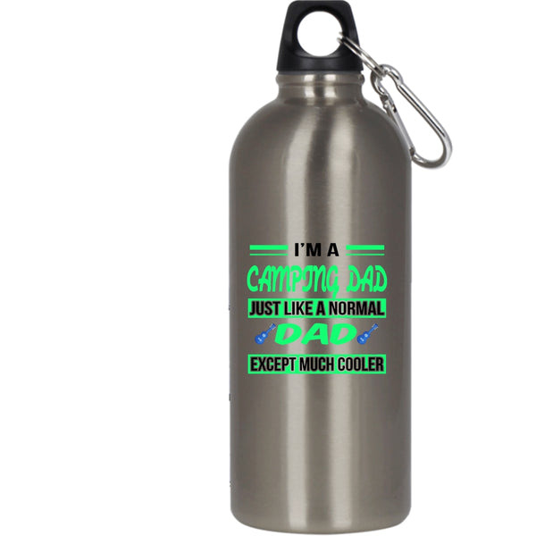 I'm A Camping Dad 20 oz Stainless Steel Bottle,Awesome Gift For Dad Outdoor Sports Water Bottle
