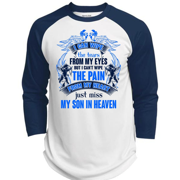 My Son In Heaven T Shirt, I Love Son T Shirt, Awesome T-Shirts  (Polyester Game Baseball Jersey)