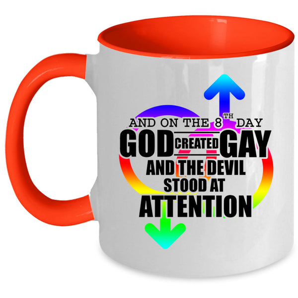Funny Gay Coffee Mug, On 8th Day God Created Gay Accent Mug