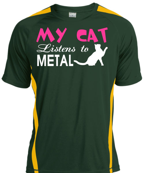My Cat Listens To Metal T Shirt, My Pets T Shirt, I Love My Cat T Shirt