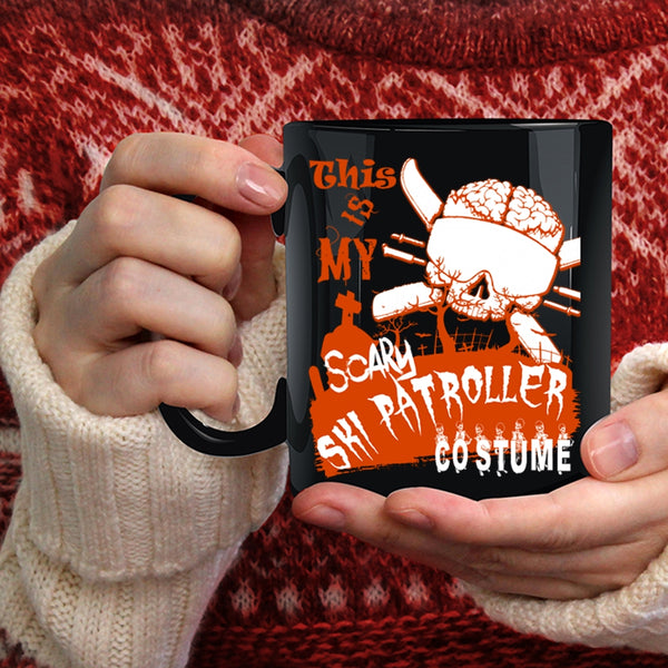 This is My Scary Ski Patroller Costume Coffee Mug, Halloween Coffee Cup