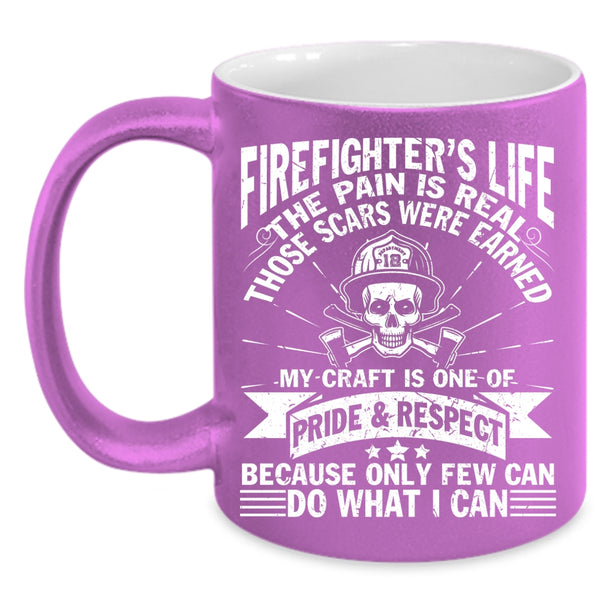 Firefighter's Life Coffee Mug, Cool Gift For Fireman Coffee Cup