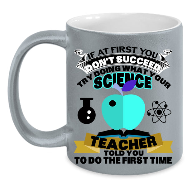 Cool Teacher Coffee Mug, Science Teacher Accent Mug