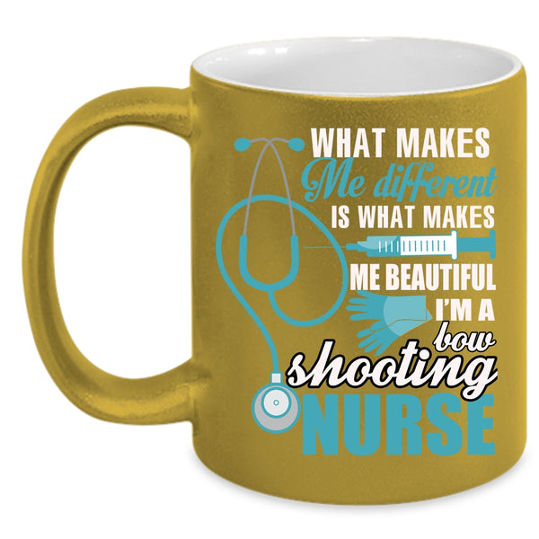 I'm A Bow Shooting Nurse Coffee Mug, Cool Shooting Nurse Coffee Cup