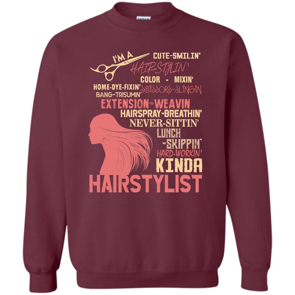 Hair-Styling T Shirt, Coolest Hair Stylist Sweatshirt