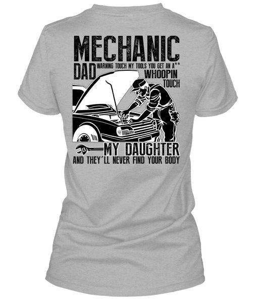 Mechanic Dad T Shirt, I Love Mechanic T Shirt