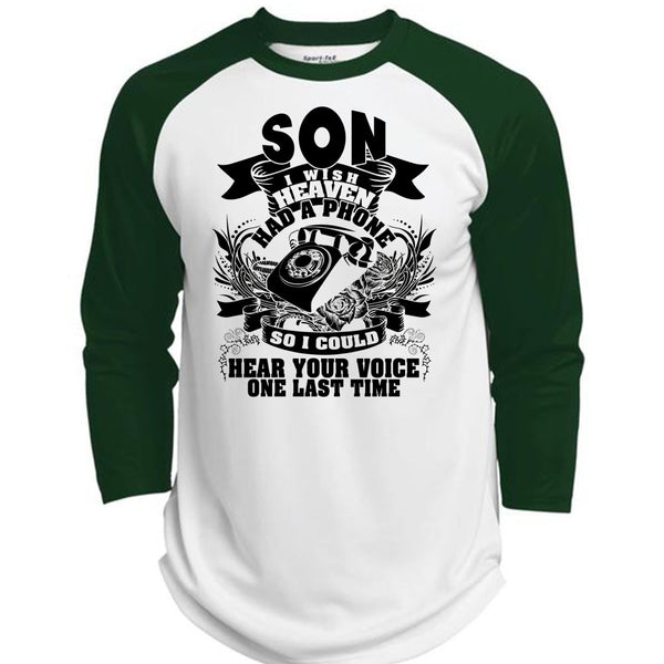 Son I Wish Heaven Had A Phone T Shirt, I Love Son T Shirt, Awesome T-Shirts  (Polyester Game Baseball Jersey)