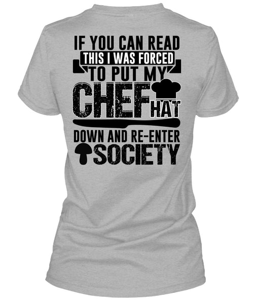 I Was Forced To Put My Chef T Shirt, I Love Cooker T Shirt