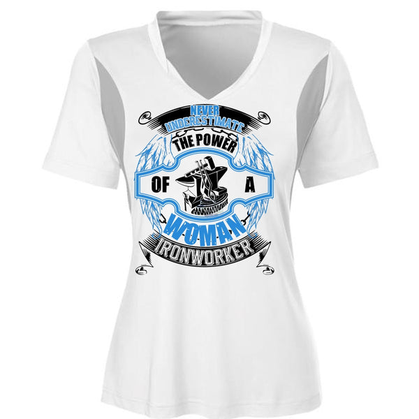 The Power Of A Woman Ironworker T Shirt, I Love Ironworker T Shirt, Awesome T-Shirts