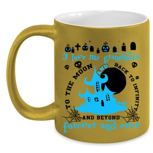 Cute Gift For Grandparent Coffee Mug, I Love My Grandkids Accent Mug