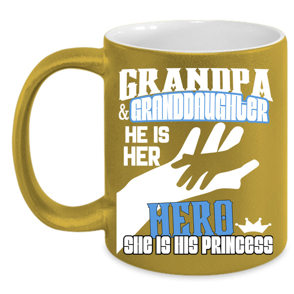 Grandpa And Granddaughter Coffee Mug, Best Grandpa Coffee Cup