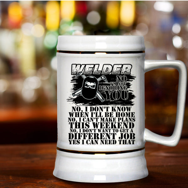 Awesome Gift For Welders Beer Stein 22oz, Welder Beer Mug