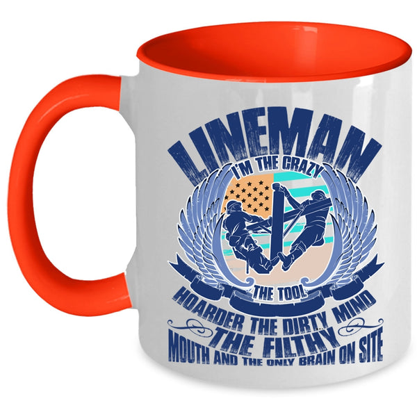 Awesome Gift For Linemans Coffee Mug, Lineman Accent Mug