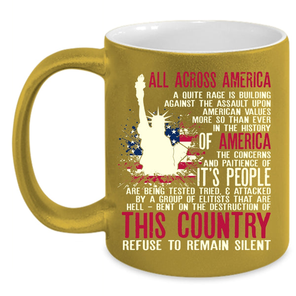 All Across America Coffee Mug, Cool Gift For Veterans Coffee Cup