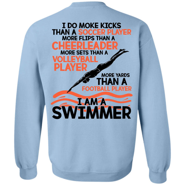 I Love Swimming T Shirt, I Am A Swimmer Sweatshirt