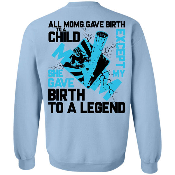 I Love Lineman T Shirt, All Moms Gave Birth To A Child Sweatshirt